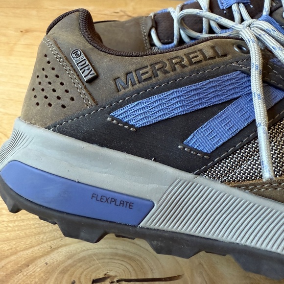 MERRELL ZION HIKING SHOE LEATHER MESH UPPER BREATHABLE LACE UP RUBBER TOE CAP 9 - Picture 7 of 12